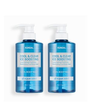 쿨 앤 클리어 아이스 부스팅 쿨 바디워시 아쿠아민트 500ml 2구
