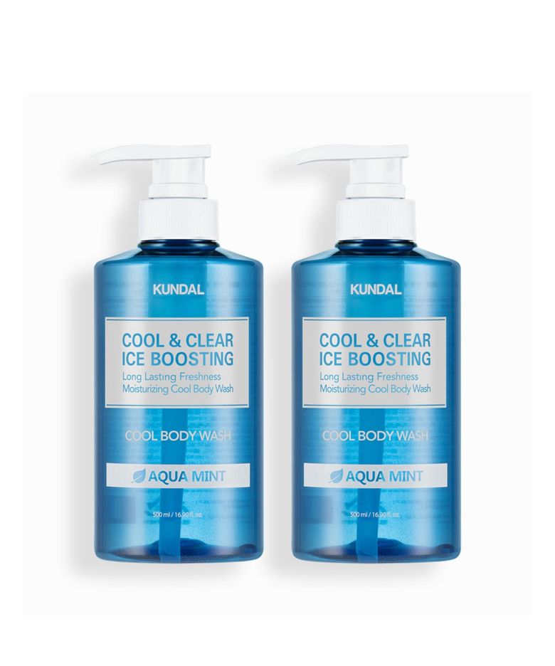 쿨 앤 클리어 아이스 부스팅 쿨 바디워시 아쿠아민트 500ml 2구