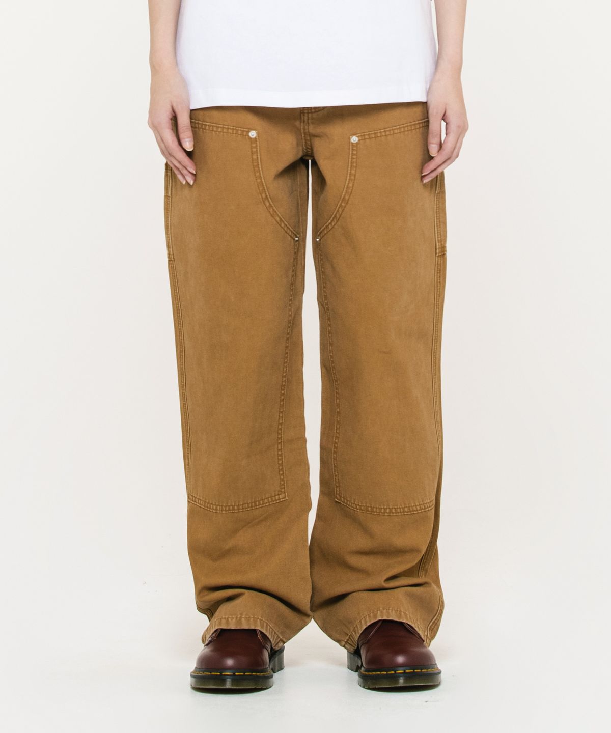 에이카화이트(AECA) VINTAGE DOUBLE KNEE PIGMENT PANTS-BEIGE
