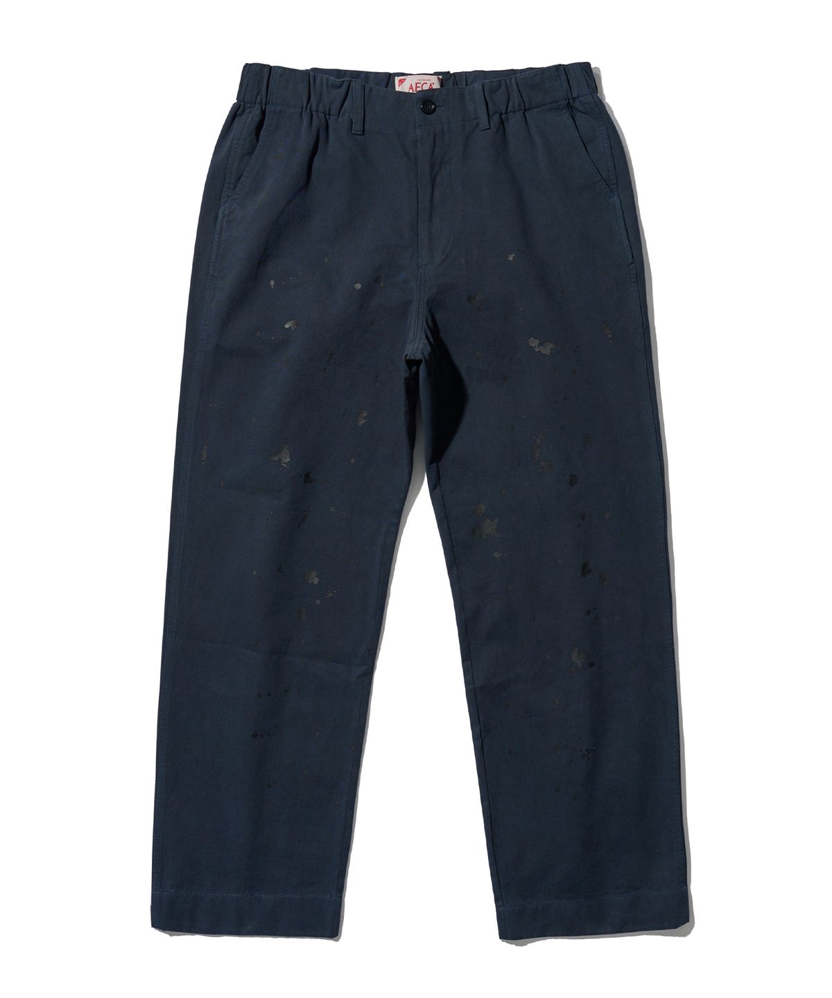 에이카화이트(AECA) SPLATER PAINTED BANDING CHINO PANTS-NAVY