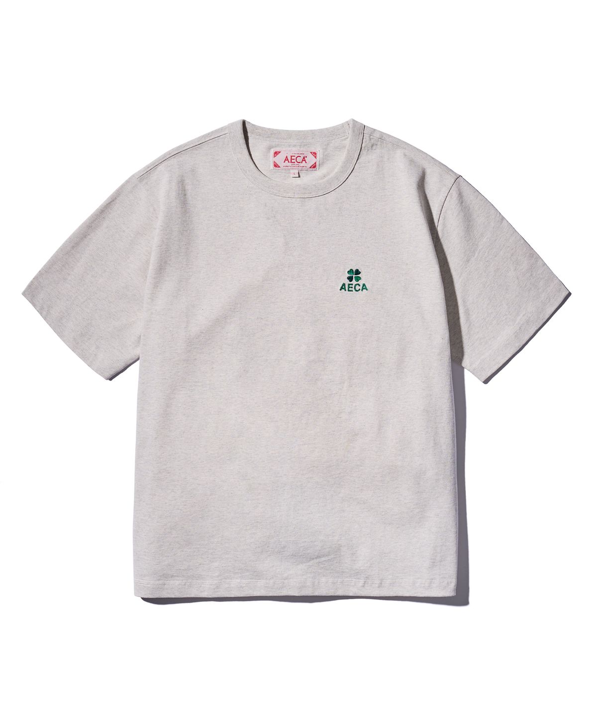 에이카화이트(AECA) EVERYDAY AECA CLOVER HALF SLEEVE TEE-OATMEAL