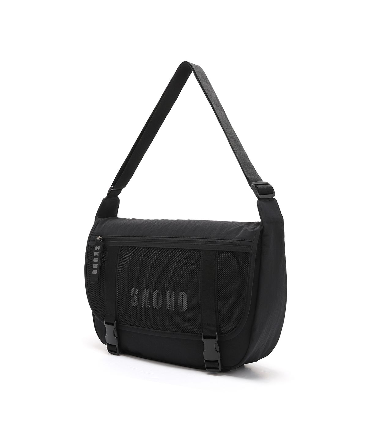 스코노(SKONO) 메쉬메신저백(블랙)