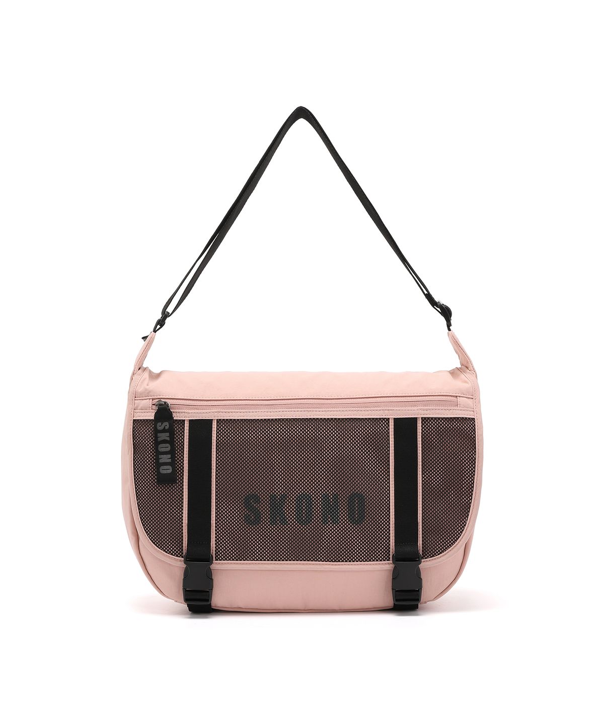 스코노(SKONO) 메쉬메신저백(핑크)