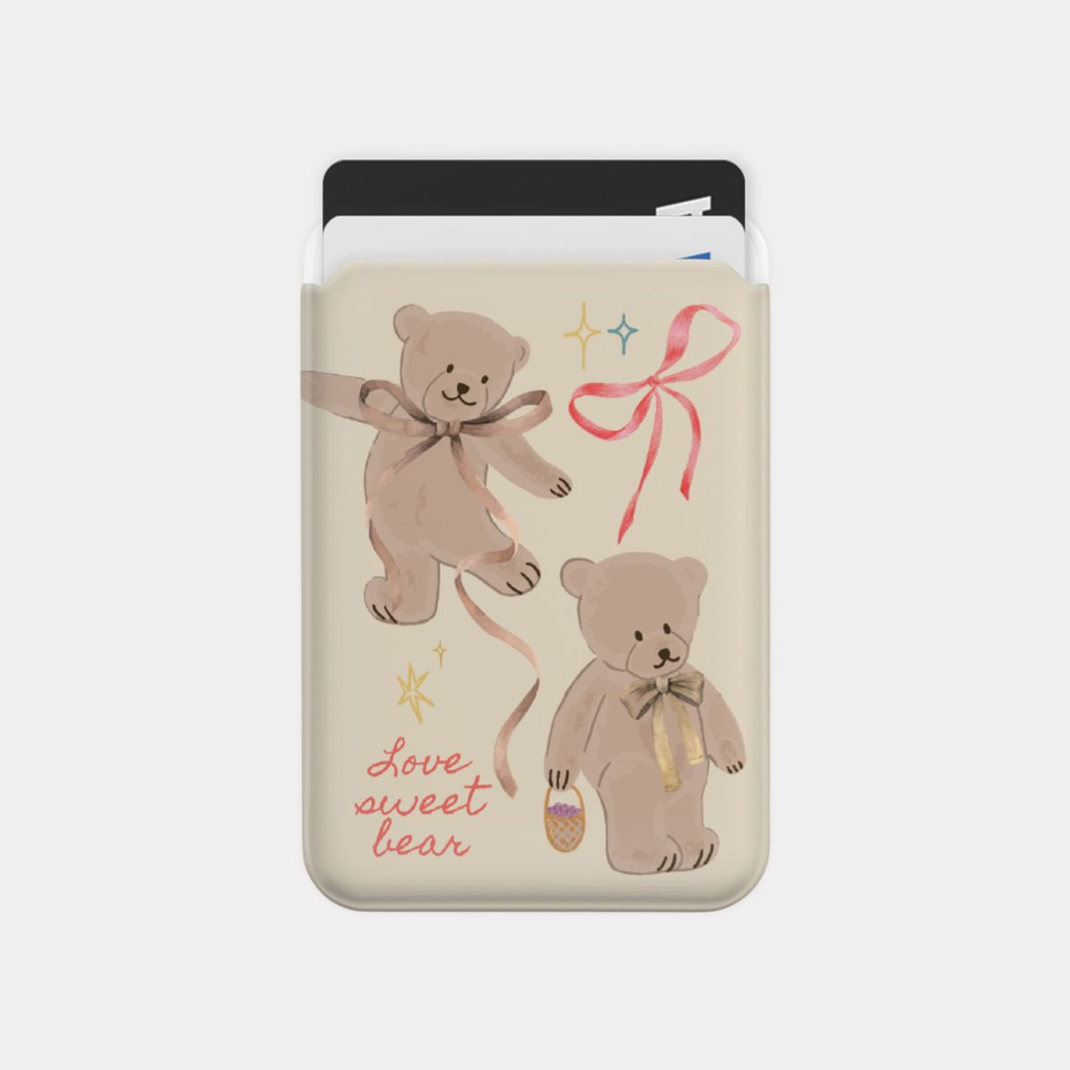 메이드모먼(MADEMOMENT) sweet bear 디자인 [맥세이프 카드슬롯]