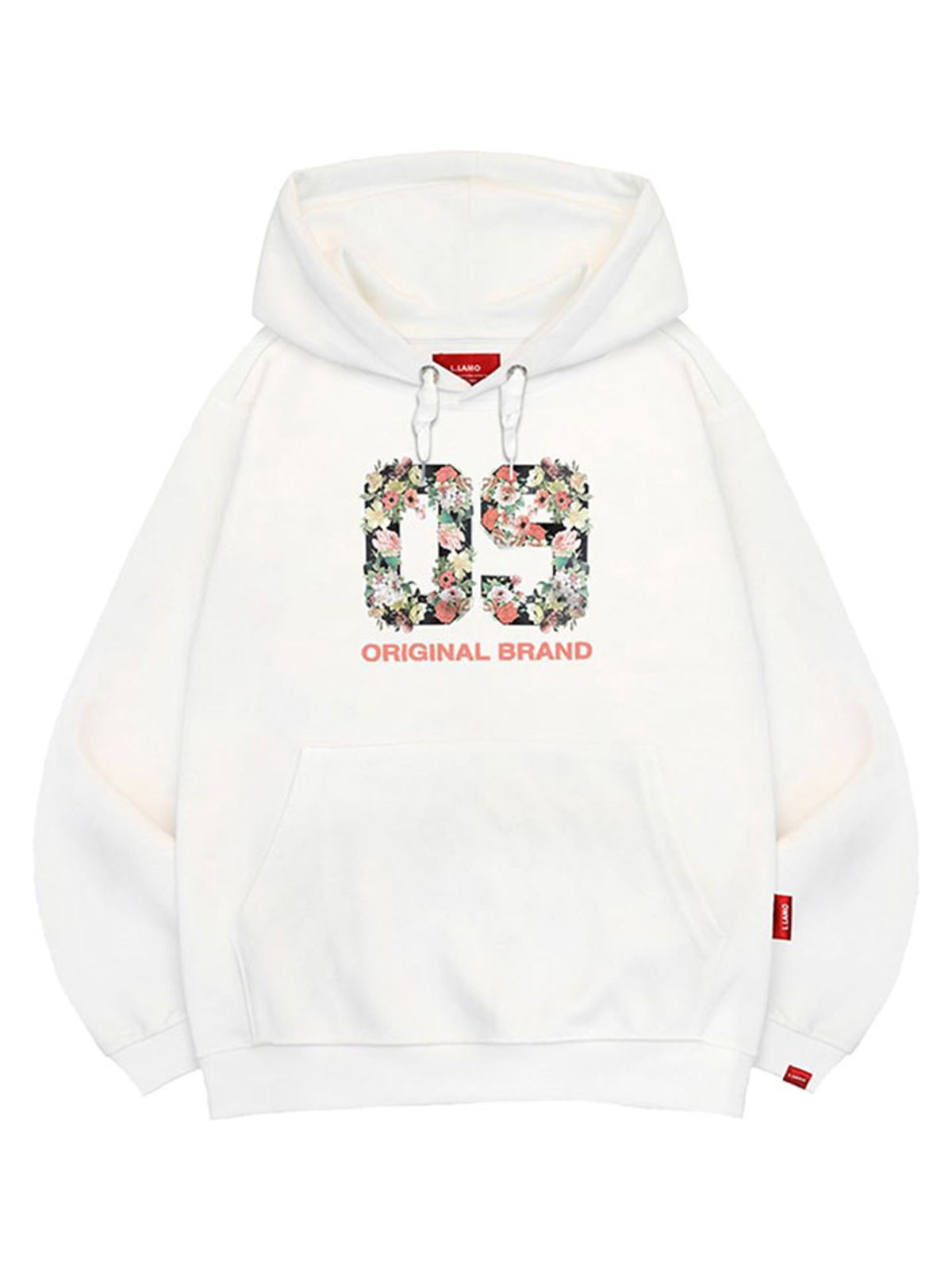 엘라모(LLAMO) 09플라워 후드티 남녀공용 빅사이즈 M~4XL