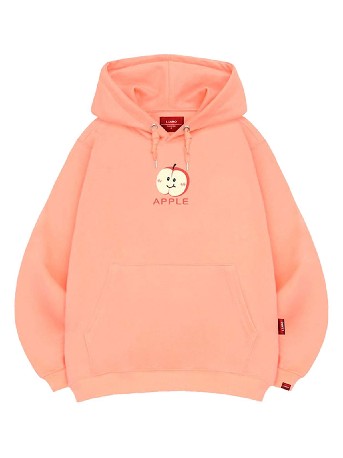 엘라모(LLAMO) 애플 후드티 남녀공용 빅사이즈 M~4XL