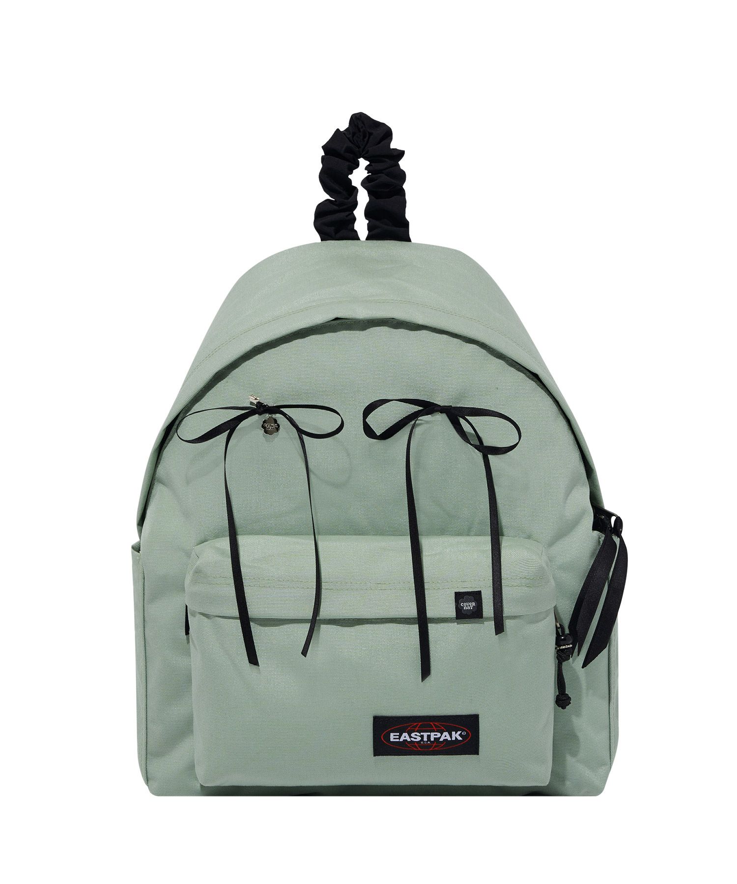 【COVERNAT X EASTPAK】 Clover Heart Ribbon Shirring Backpack MUSINSA | COVERNAT WOMAN [Covernot x Eastpak] Cloverheart