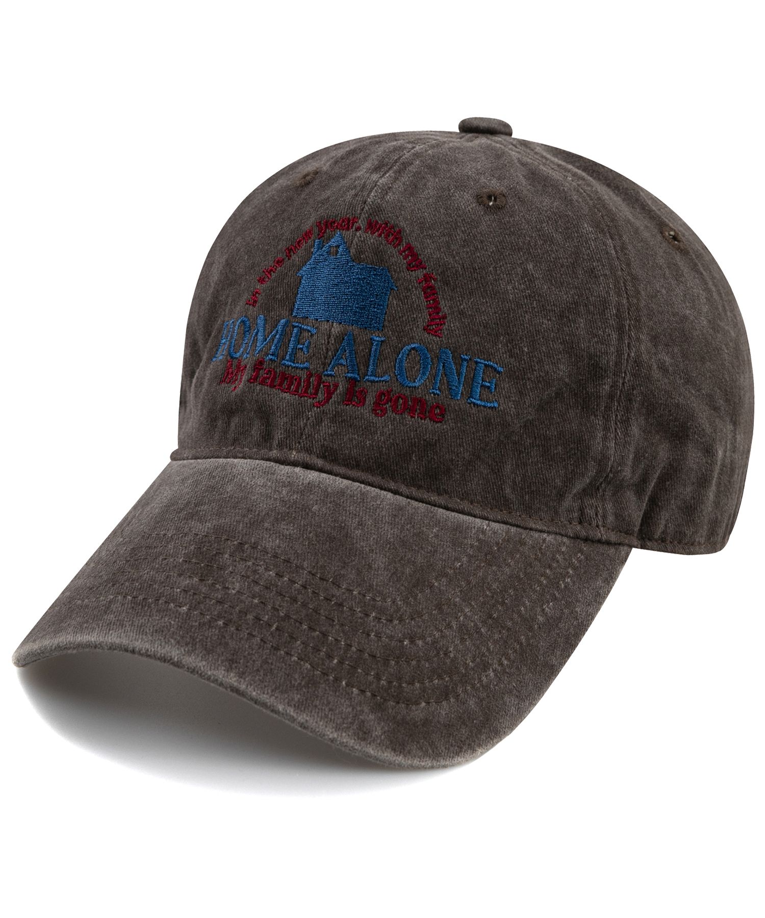 MUSINSA公式 | OPEN ATTITUDE HOME ALONE STONE WASHED CAP-BROWN