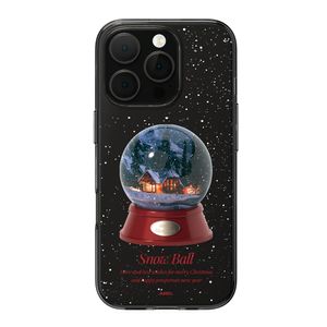 스노우볼 디자인 투명 젤리 아이폰 전기종 케이스