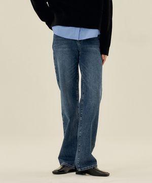 [W]스트레이트 데님 팬츠