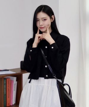 [W][COUTURE]니트 믹스 트러커 - 2color