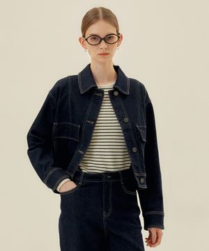 [W][COUTURE]데님 트러커 자켓