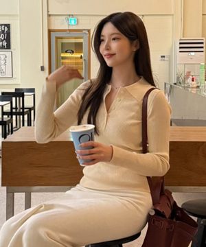 [W][COUTURE]골지 카라 니트 - 4color