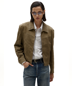 멜로 웨스턴 트러커 자켓 커트 브라운