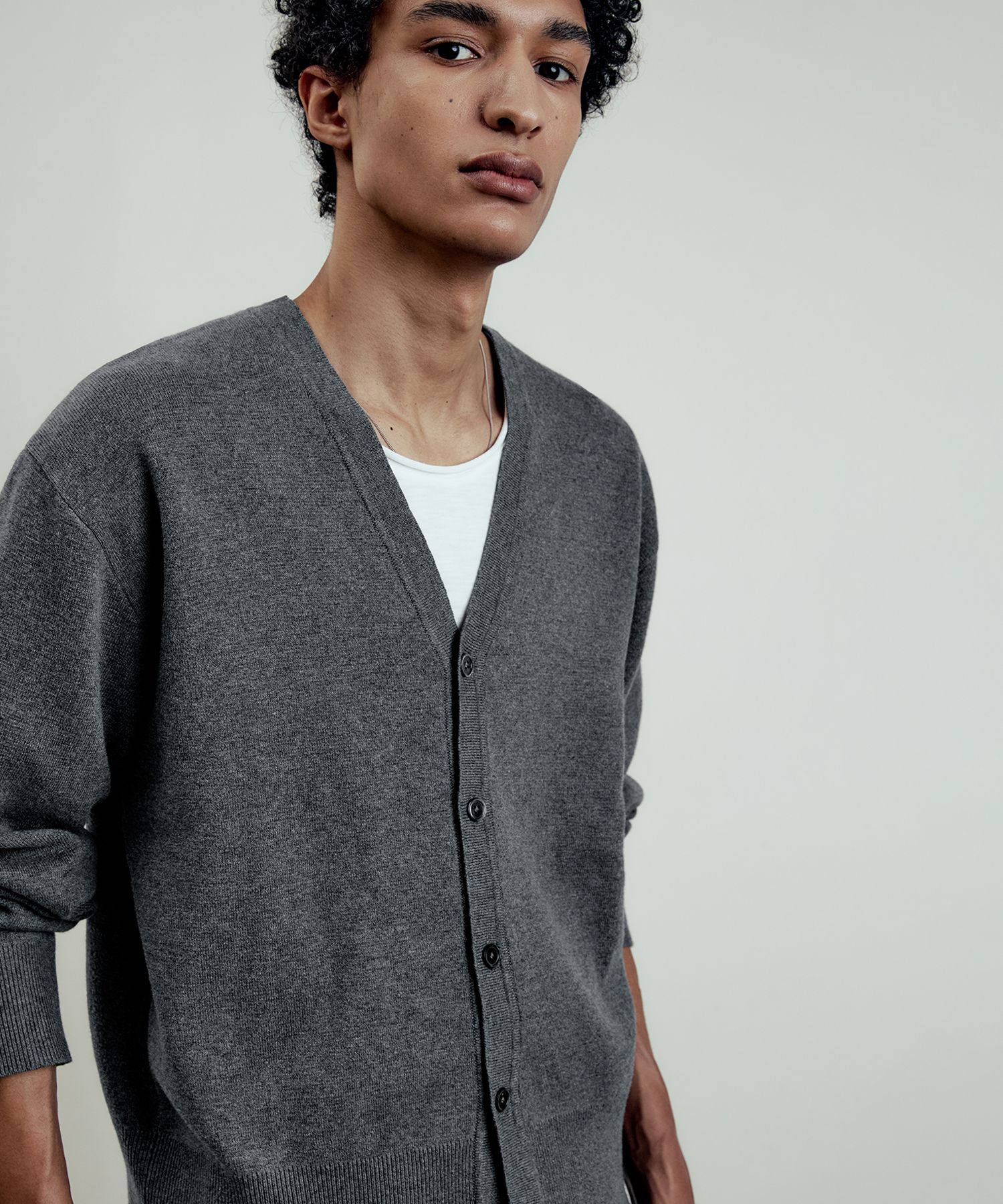 LMOOD ■ Ordinary LD Wool Cotton Crop Cardigan MUSINSA | LMOOD Ordinary LD Wool Cotton Crop Cardigan Grey