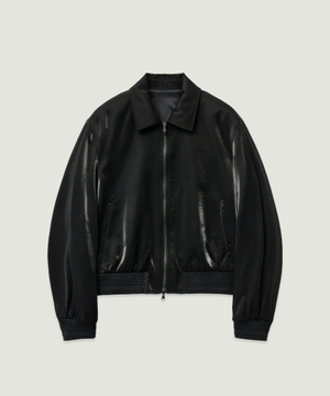 머큐리 새틴 블루종 자켓 블랙