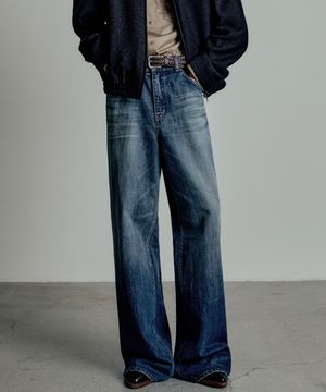 빅보이 와이드 데님 스모킹블루