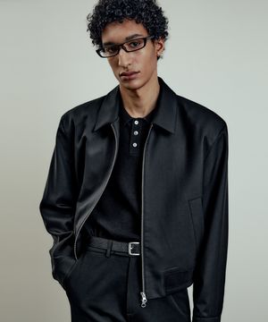 세레니티 울 블루종 자켓 블랙