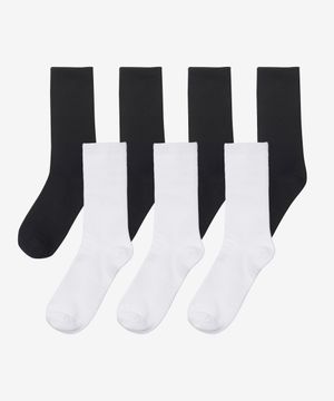 [ON][7PACK][긴목+중목 선택]데일리 양말 7족 패키지 - 2color