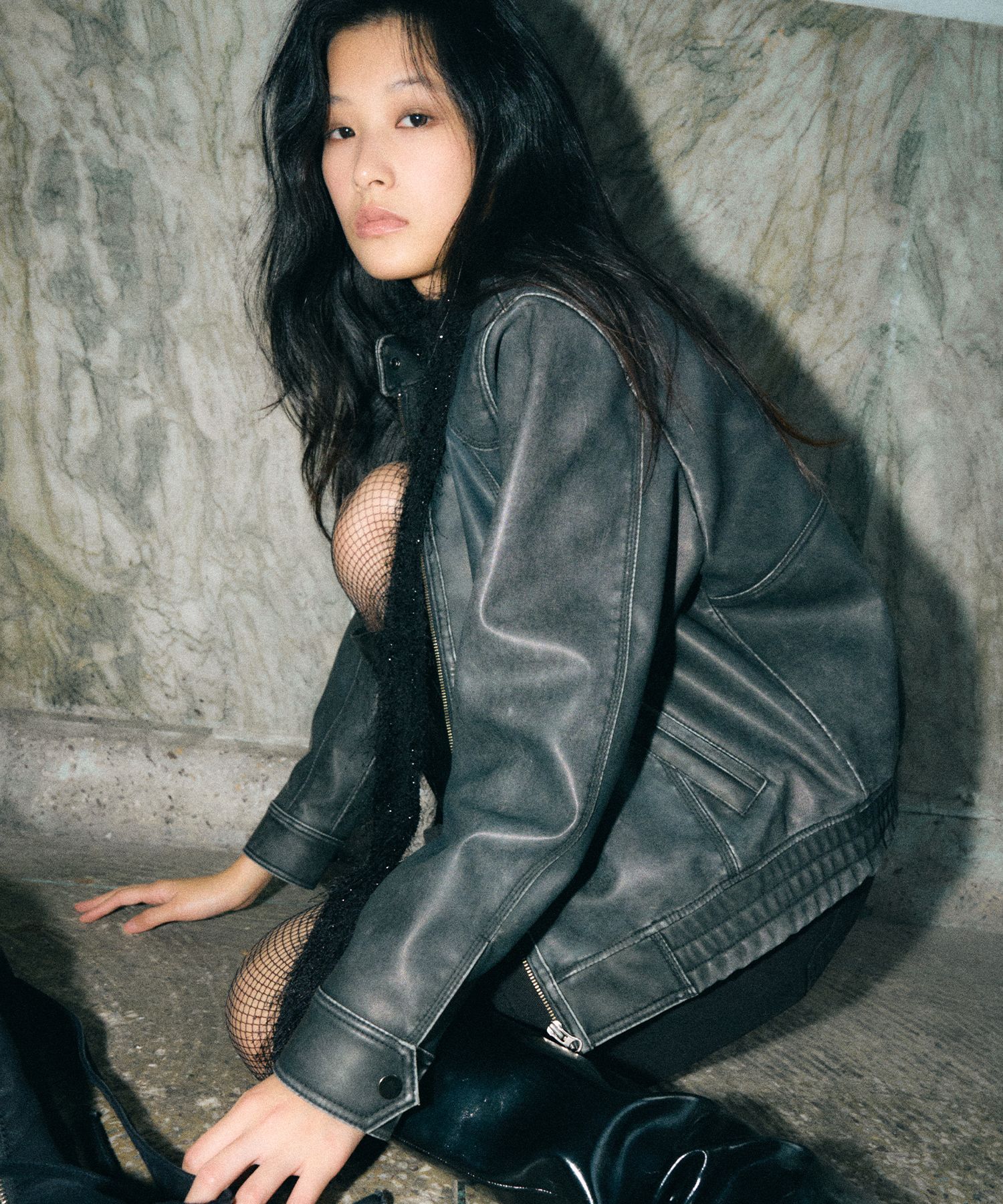 MUSINSA公式 | HELENE PARIS ウォッシュドレザーブルージョン