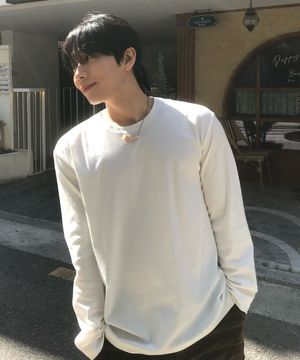 [수피마]라운드넥 분또 티셔츠 - 3color