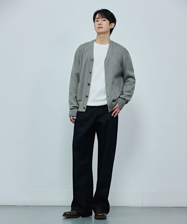 와이드원턱 로우 데님 팬츠