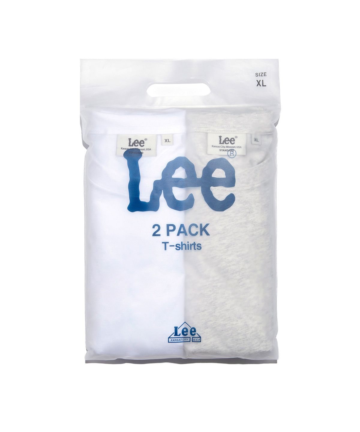 리(LEE) 스몰 트위치 로고 2PACK 티셔츠 컬러 믹스