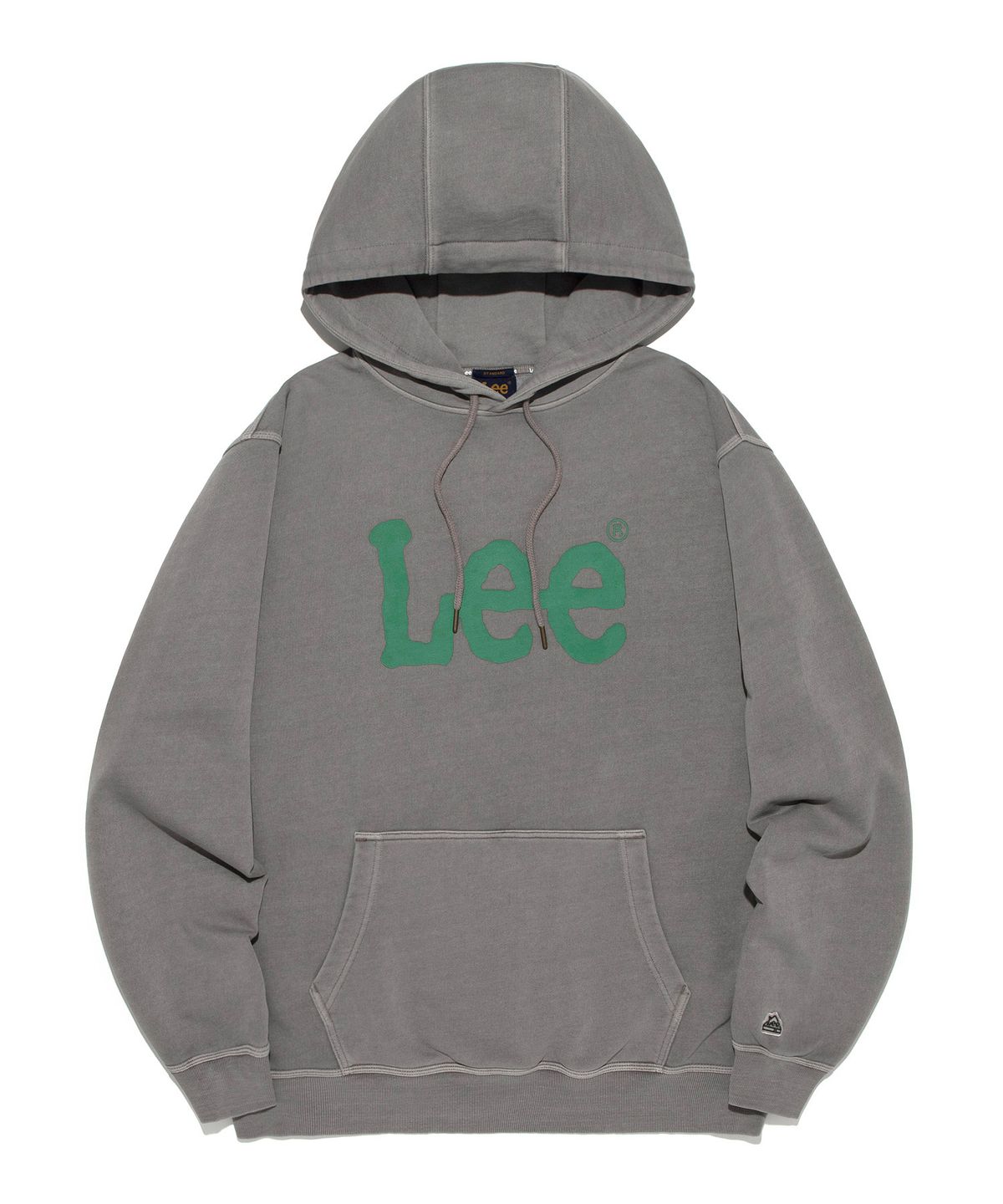리(LEE) 빅 트위치 로고 다잉 후드 베이지