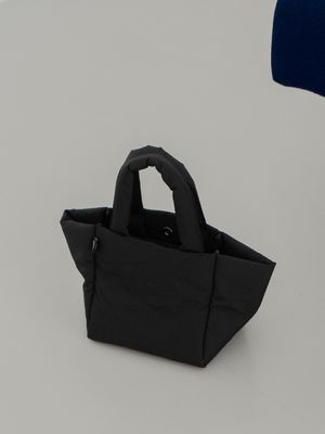 패딩 보트 미니 토트백(블랙)