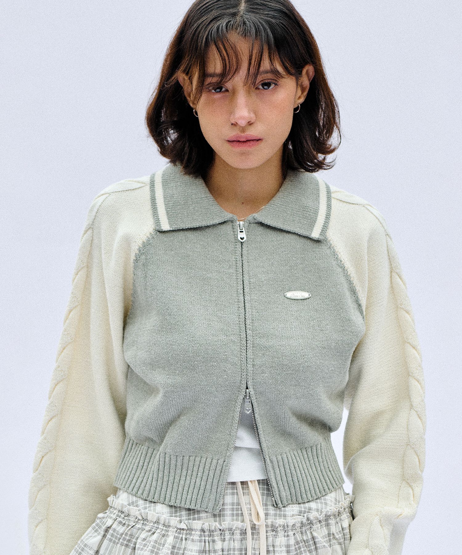 ★2025SS新作★BITTER CELLS★Kira Knit Zip Up MUSINSA | BITTERCELLS Kira Knit Zip-up - Charcoal