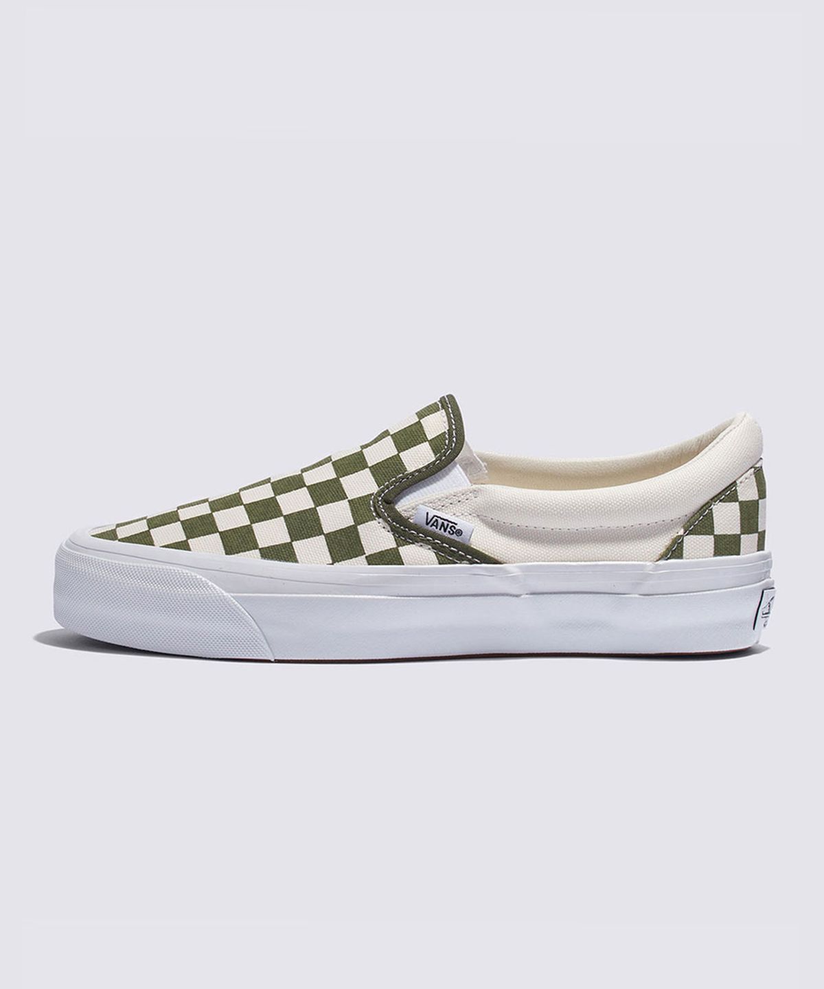반스(VANS) 프리미엄 클래식 슬립온 98 LX - (체커보드) 그레이프 리프 / VN000D5AKCZ1