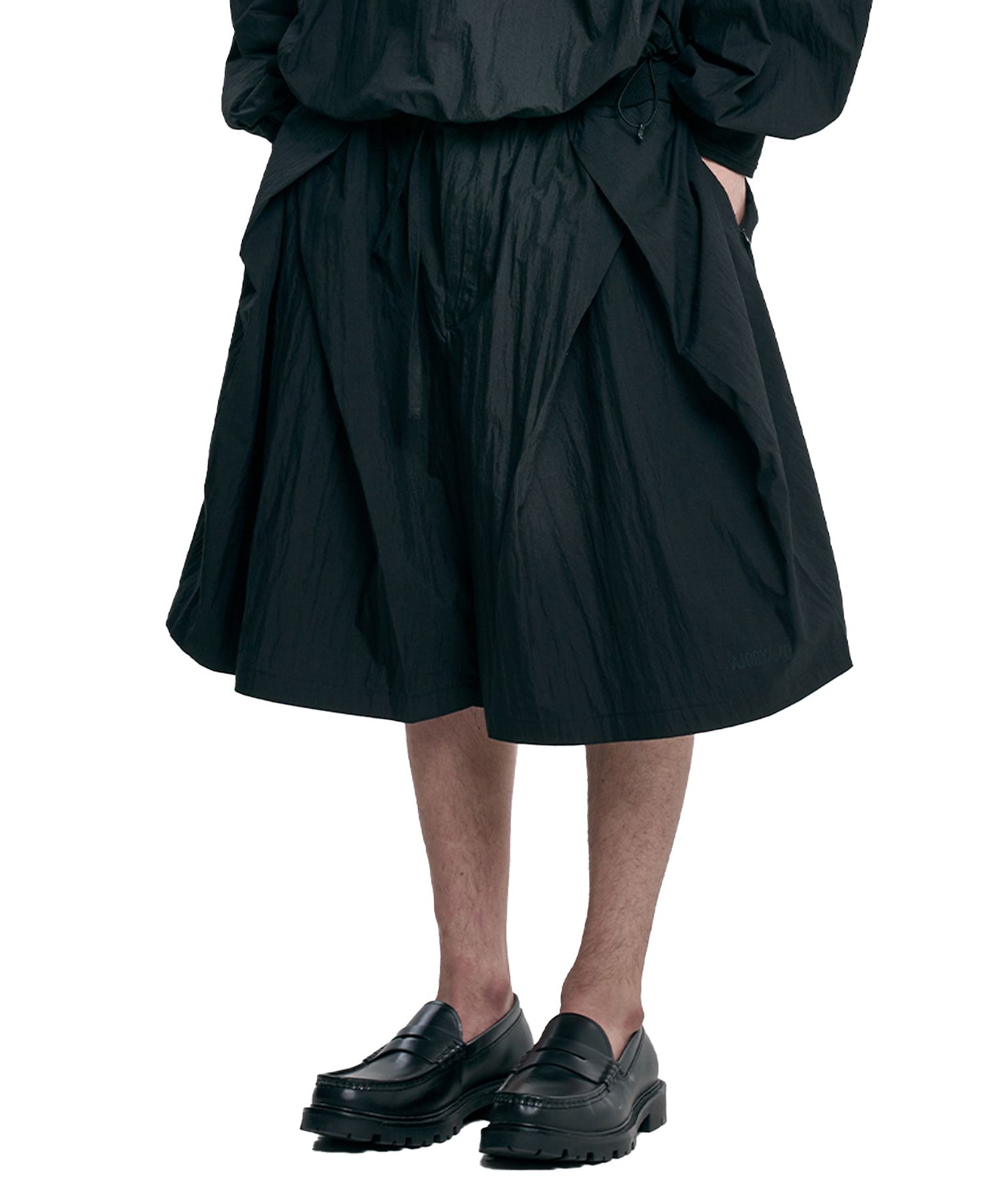 【AJO AJOBYAJO】25SS★ Tulip Nylon Wide Shorts MUSINSA | AJOBYAJO Tulip Nylon Wide Shorts [BLACK]