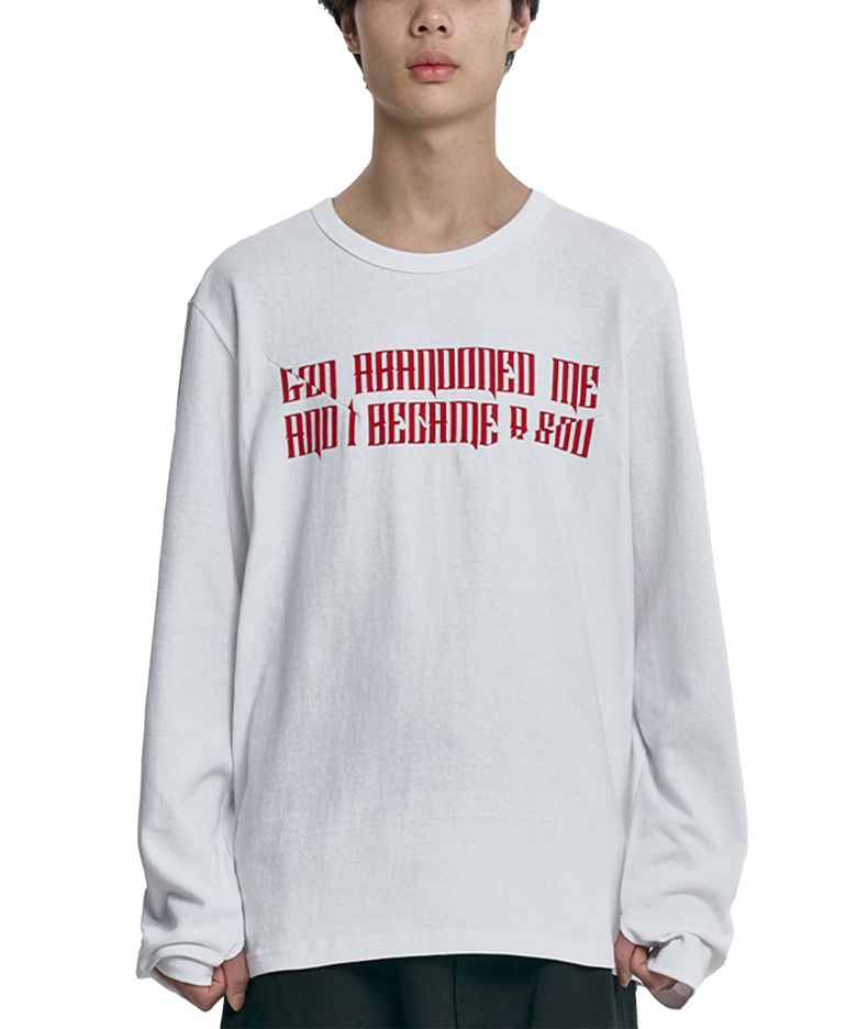 The Contorted Excuse Long Sleeves T-Shirt [WHITE]