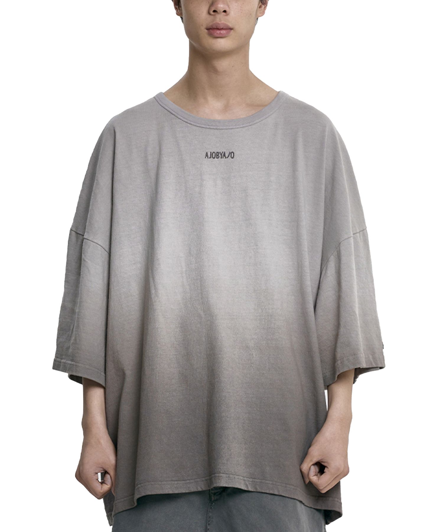【AJO AJOBYAJO】25SS★ Gradation Washed T-Shirt MUSINSA | AJOBYAJO Gradation Washed T-Shirt [CHARCOAL]