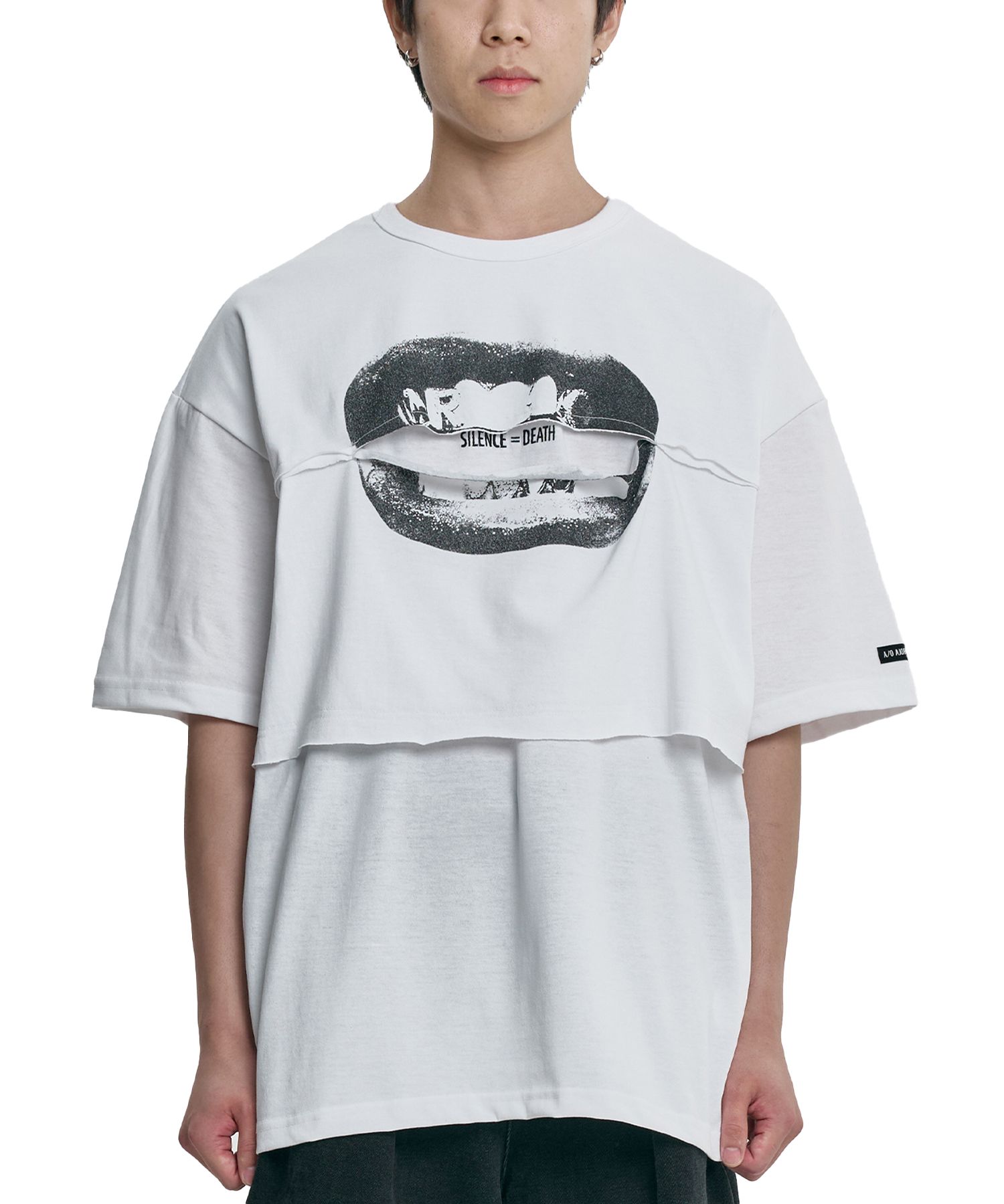 【AJO AJOBYAJO】25SS★ S=D Layered T-Shirt MUSINSA | AJOBYAJO S=D Layered T-Shirt [WHITE]