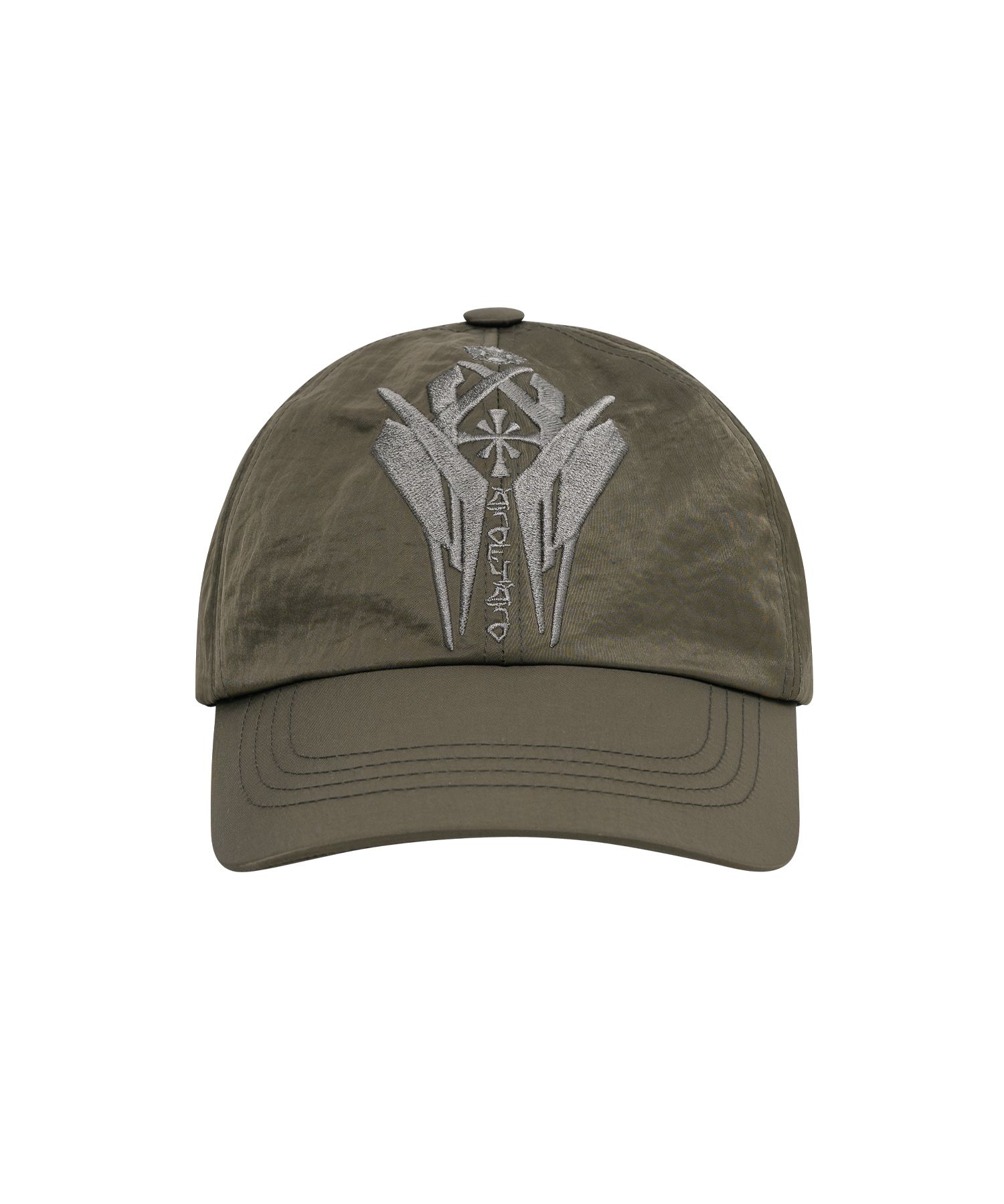 【AJO AJOBYAJO】25SS★ Cross Symbol Nylon Cap MUSINSA | AJOBYAJO Cross Symbol Nylon Cap [BROWN]