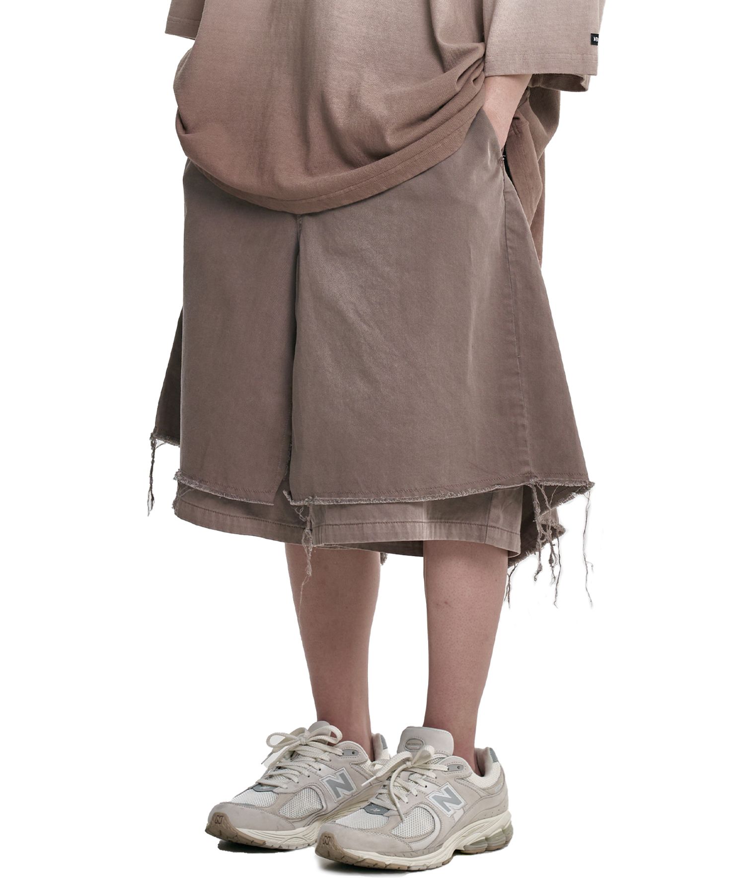 【AJO AJOBYAJO】25SS★ Washed Layered Skirt Shorts AJO AJOBYAJO】25SS☆ Washed Layered Skirt Shorts