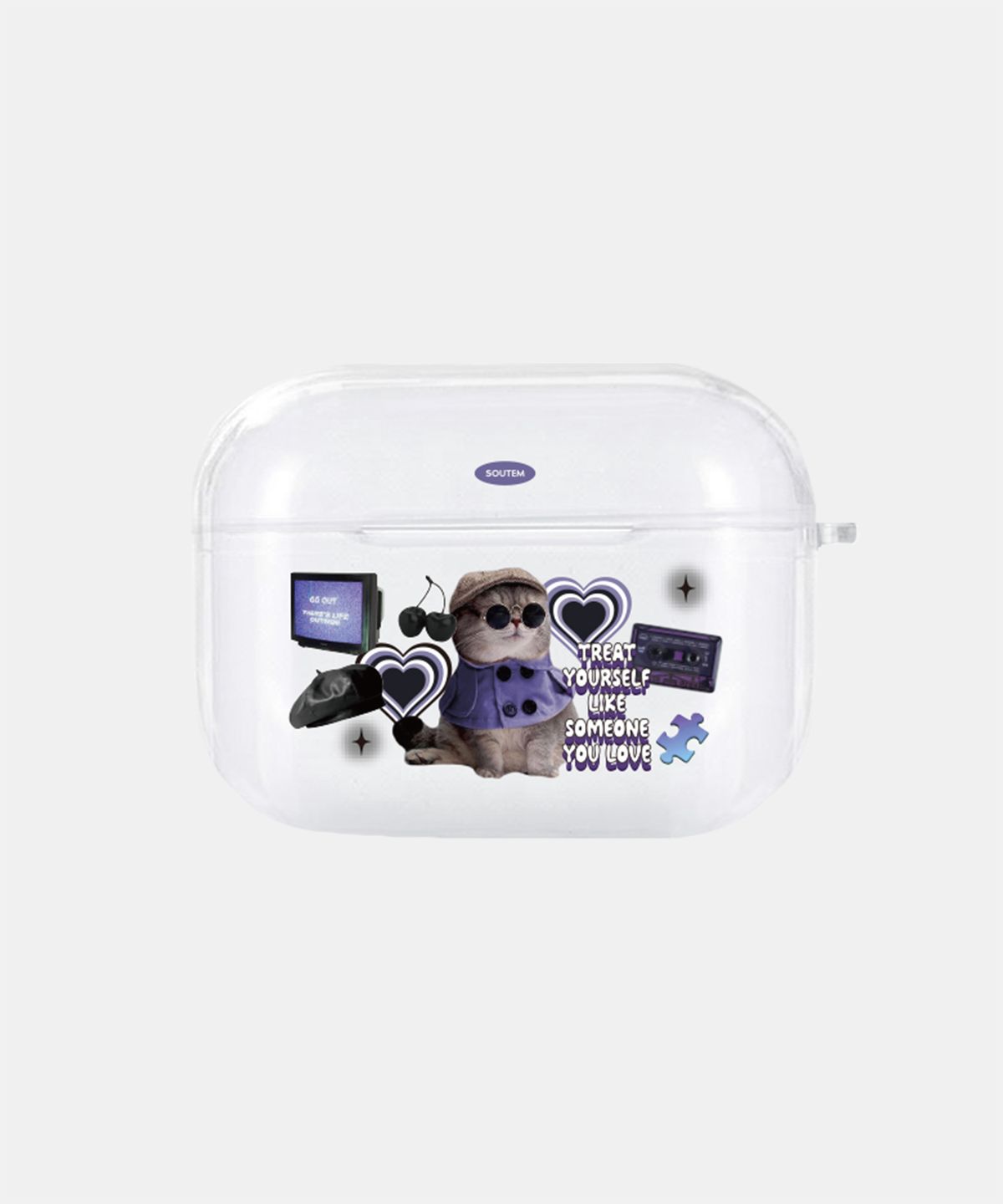 소유템(SOUTEM) Nyaang club_Airpods Buds Clear Case