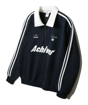 [봄원단 추가]ACHIVER 트랙 카라넥 오버핏 맨투맨 MAR929 (4 COLOR)