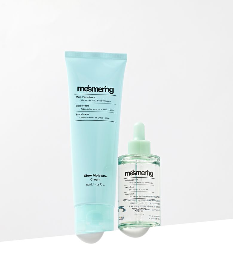 [2종세트] 딥카밍 진정앰플 50ml + 글로우 모이스처 수분크림 120ml