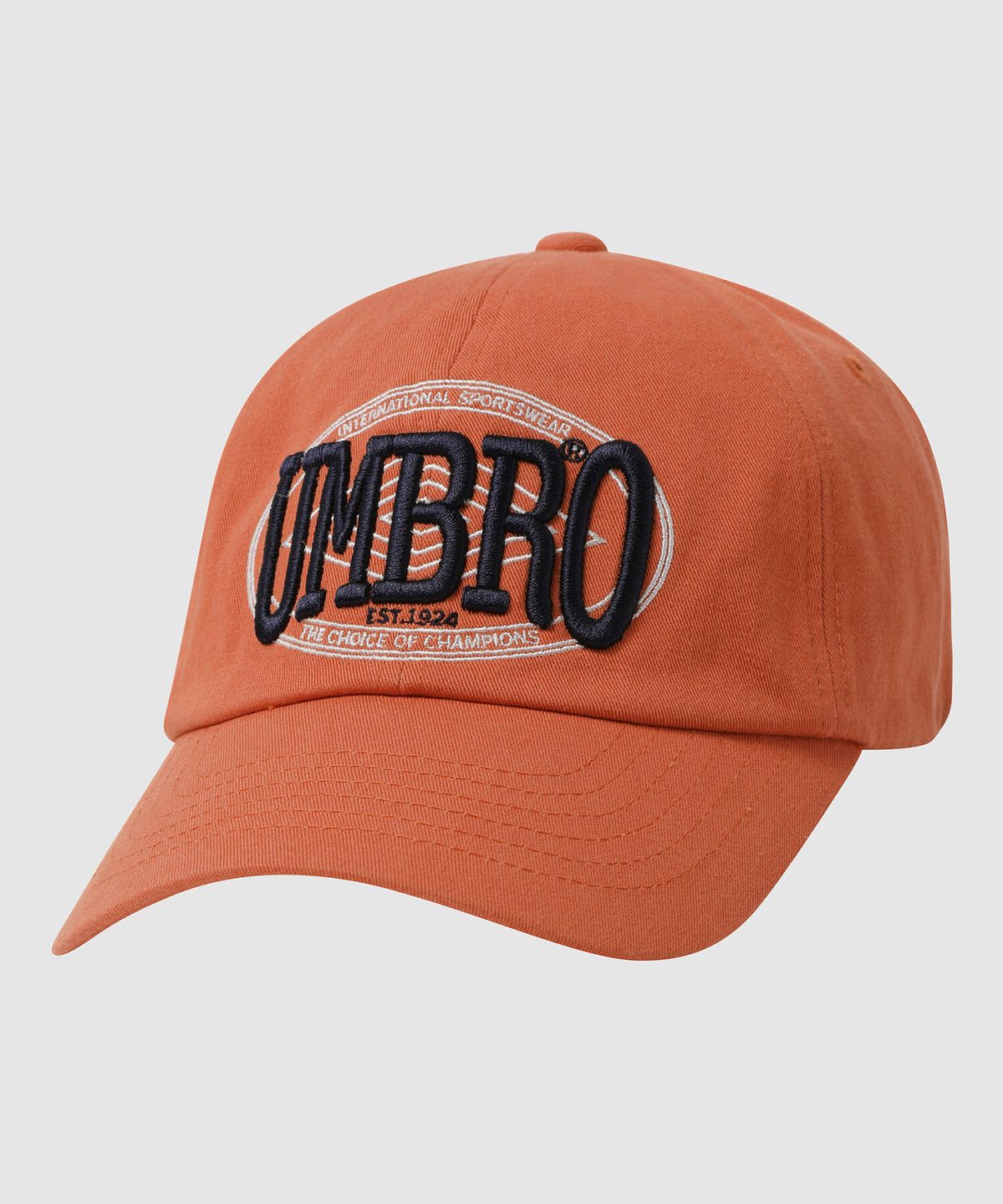 엄브로(UMBRO) 그래픽 워싱 볼캡 오렌지(UQ123CCP24)