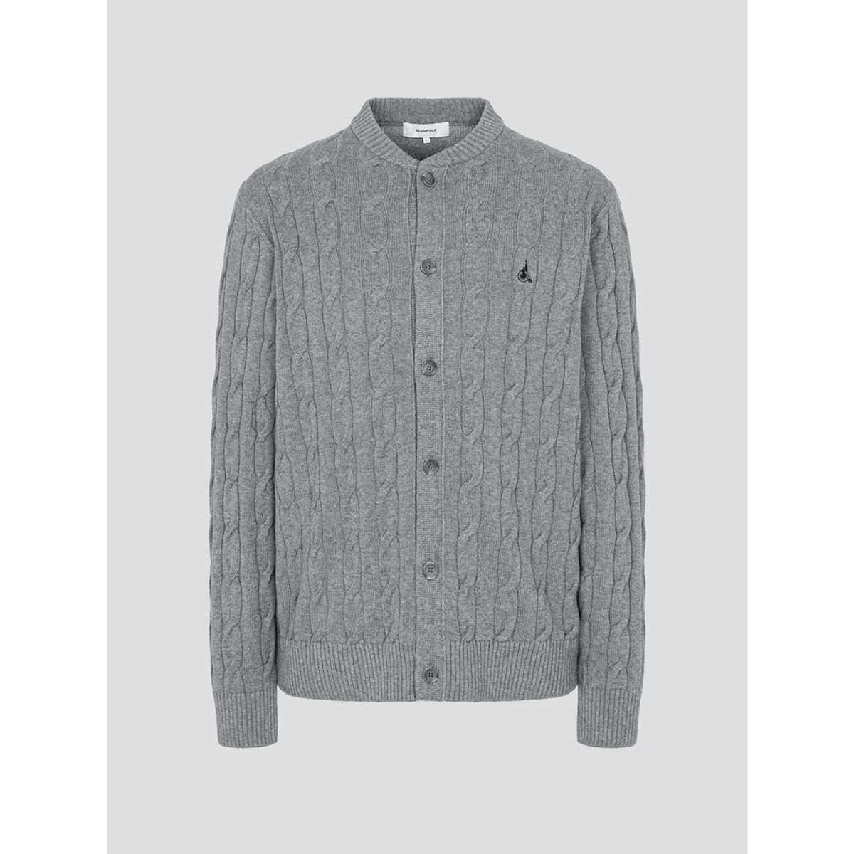 빈폴 멘(BEANPOLE MEN) 케이블 라운드 카디건  그레이 (BC515AC113)