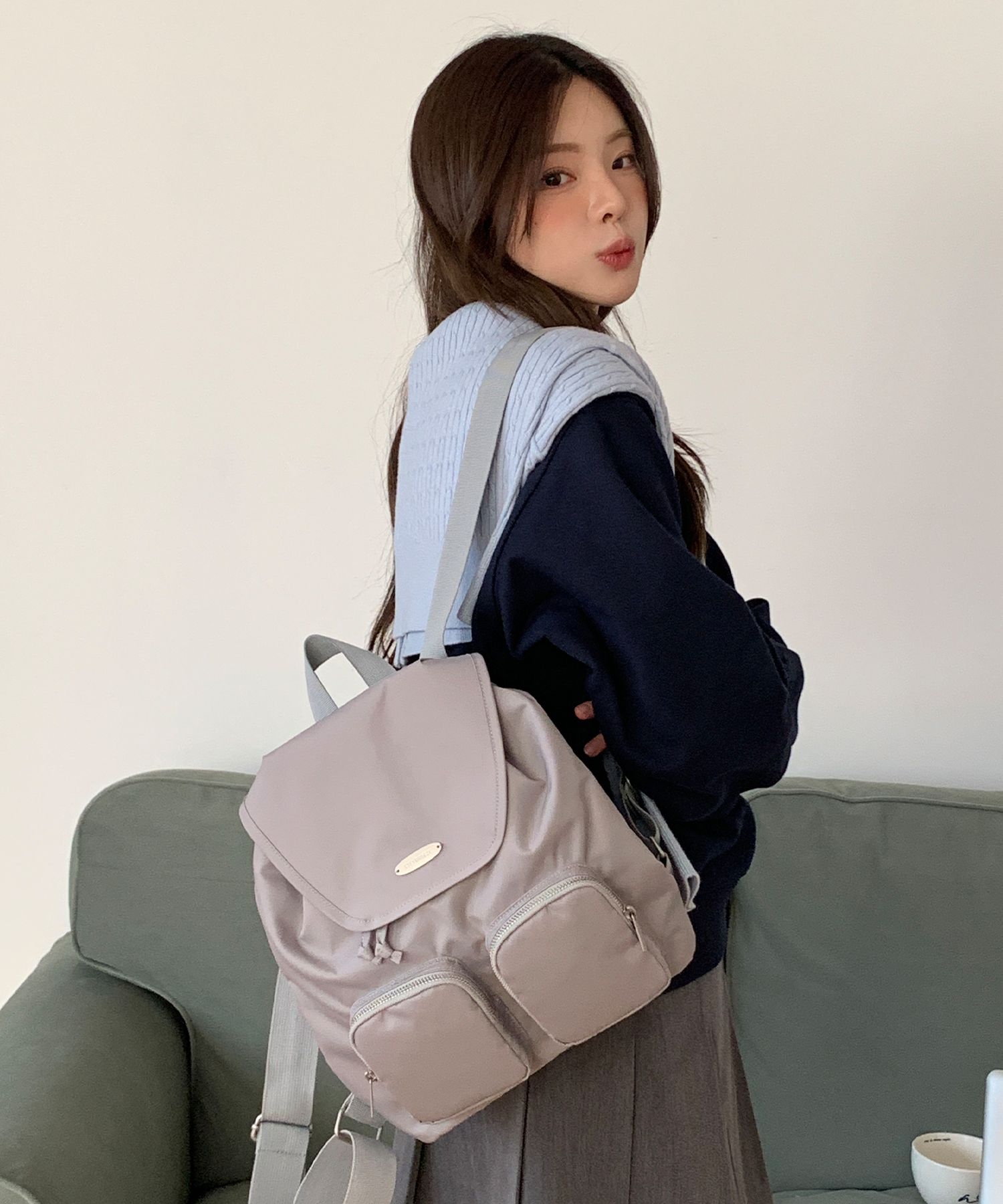 【 citybreeze 】カバン Nylon Double Pocket String Backpack MUSINSA | CITYBREEZE WOMAN Nylon Double Pocket String