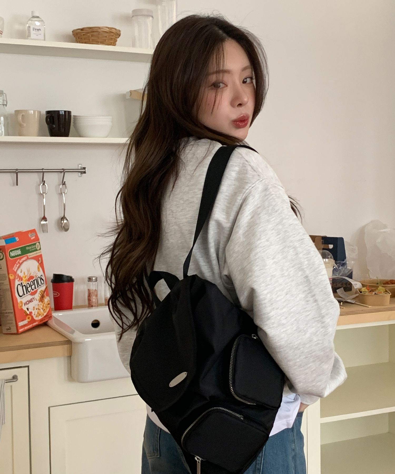 【 citybreeze 】カバン Nylon Double Pocket String Backpack MUSINSA | CITYBREEZE WOMAN Nylon Double Pocket String