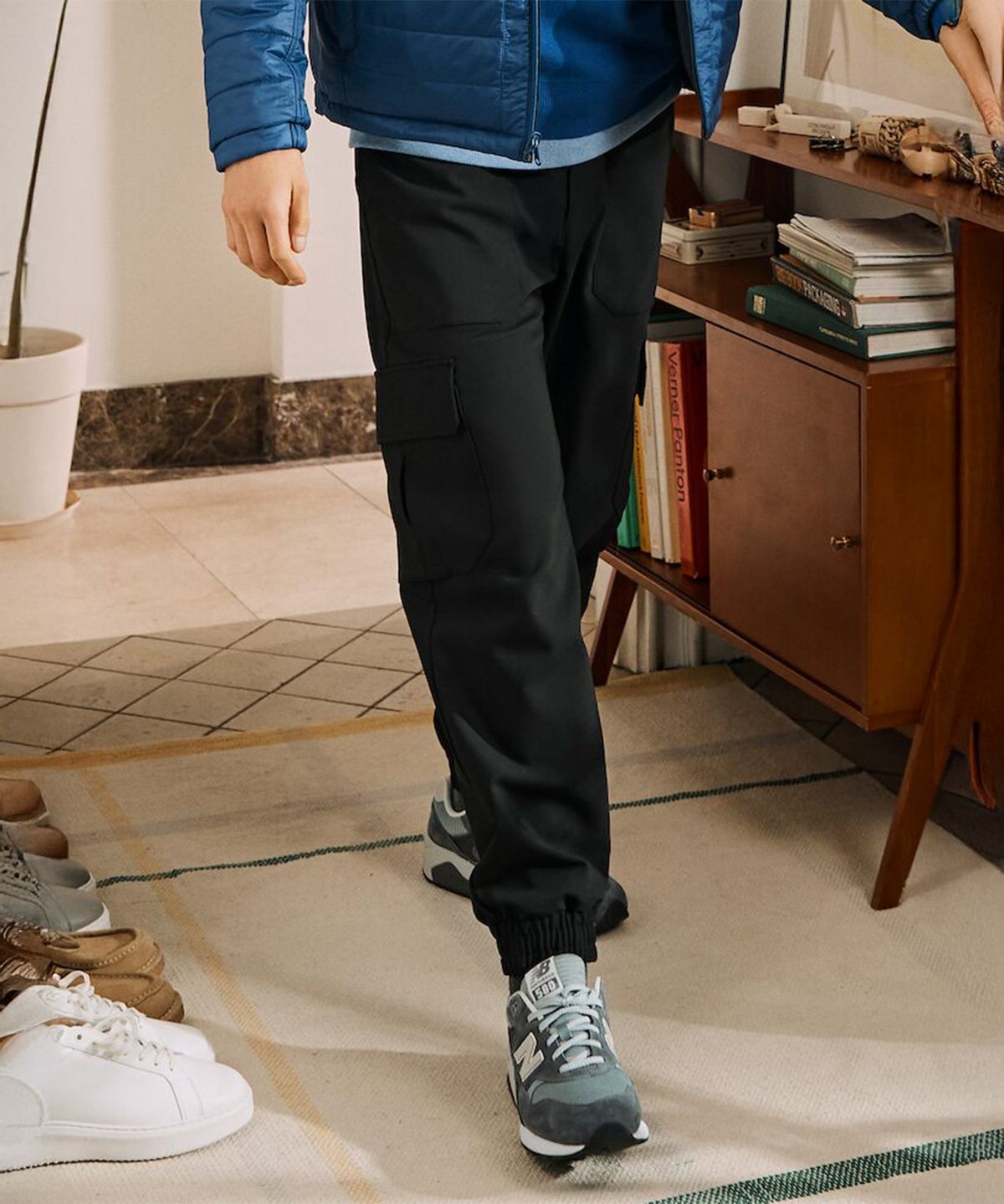 빈폴 멘(BEANPOLE MEN) 조거 팬츠  블랙 (BC5121C315)