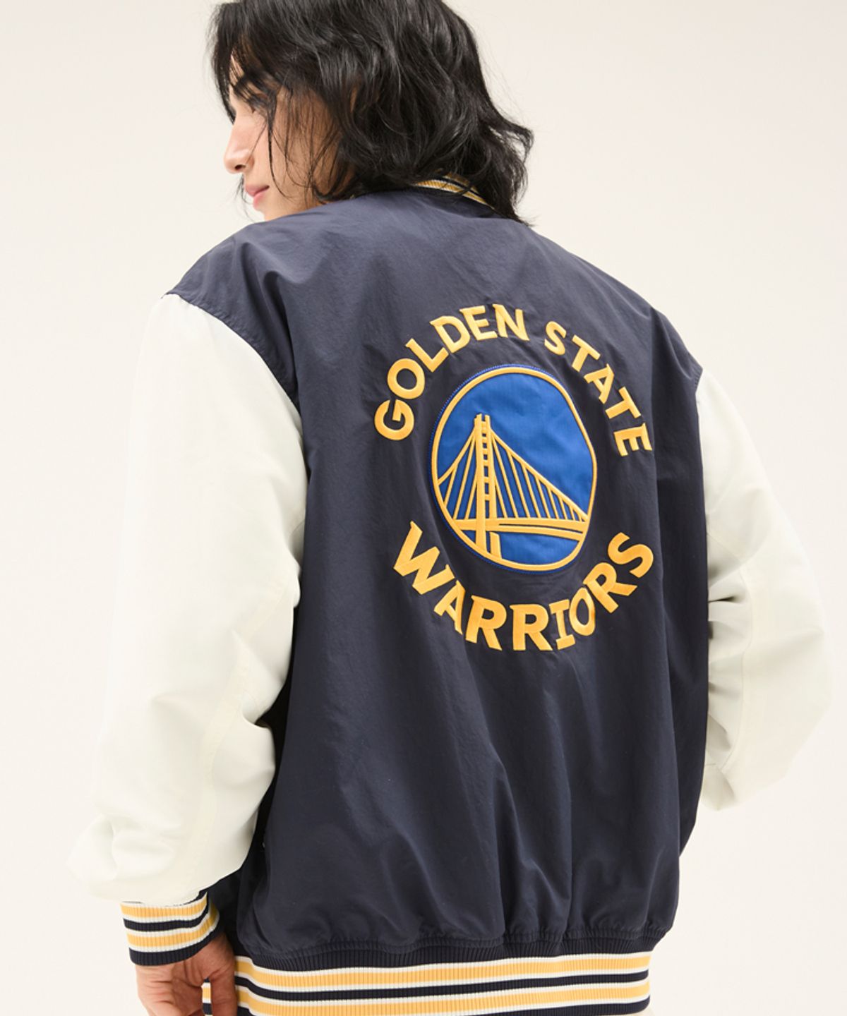 엔비에이(NBA) GSW 어센틱 바시티 점퍼(N251JP110P) 네이비
