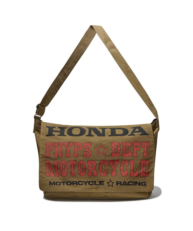 Honda Typography Duffel Canvas bag_Khaki