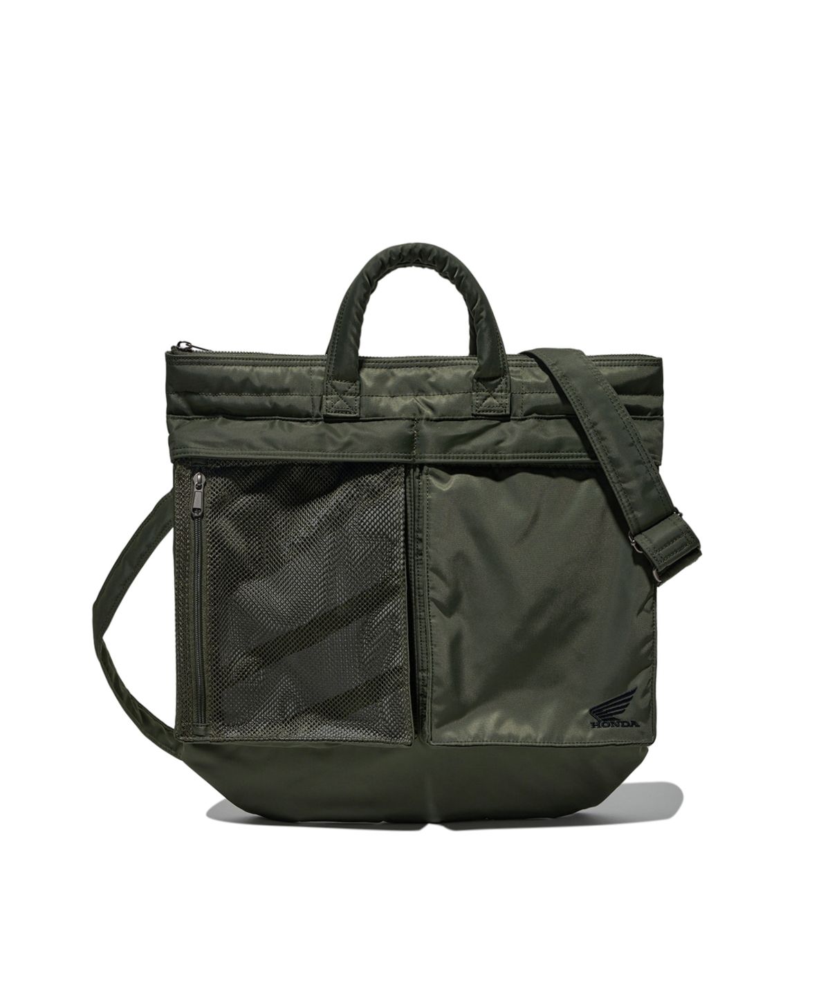 핍스 모터사이클(PHYPS MOTORCYCLE) [2-WAY] Honda Multi Pocket Helmet Bag_Khaki