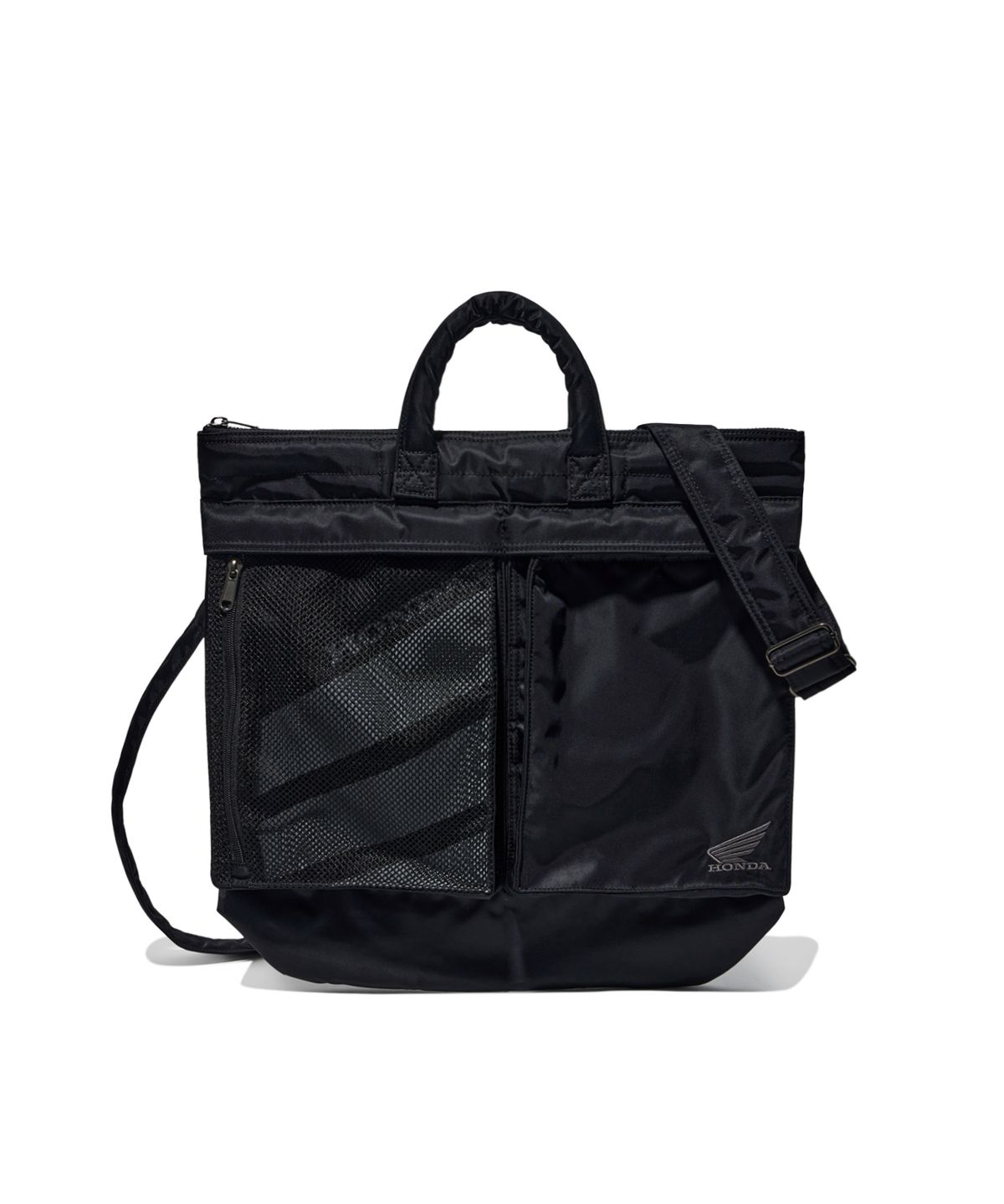 핍스 모터사이클(PHYPS MOTORCYCLE) [2-WAY] Honda Multi Pocket Helmet Bag_Black