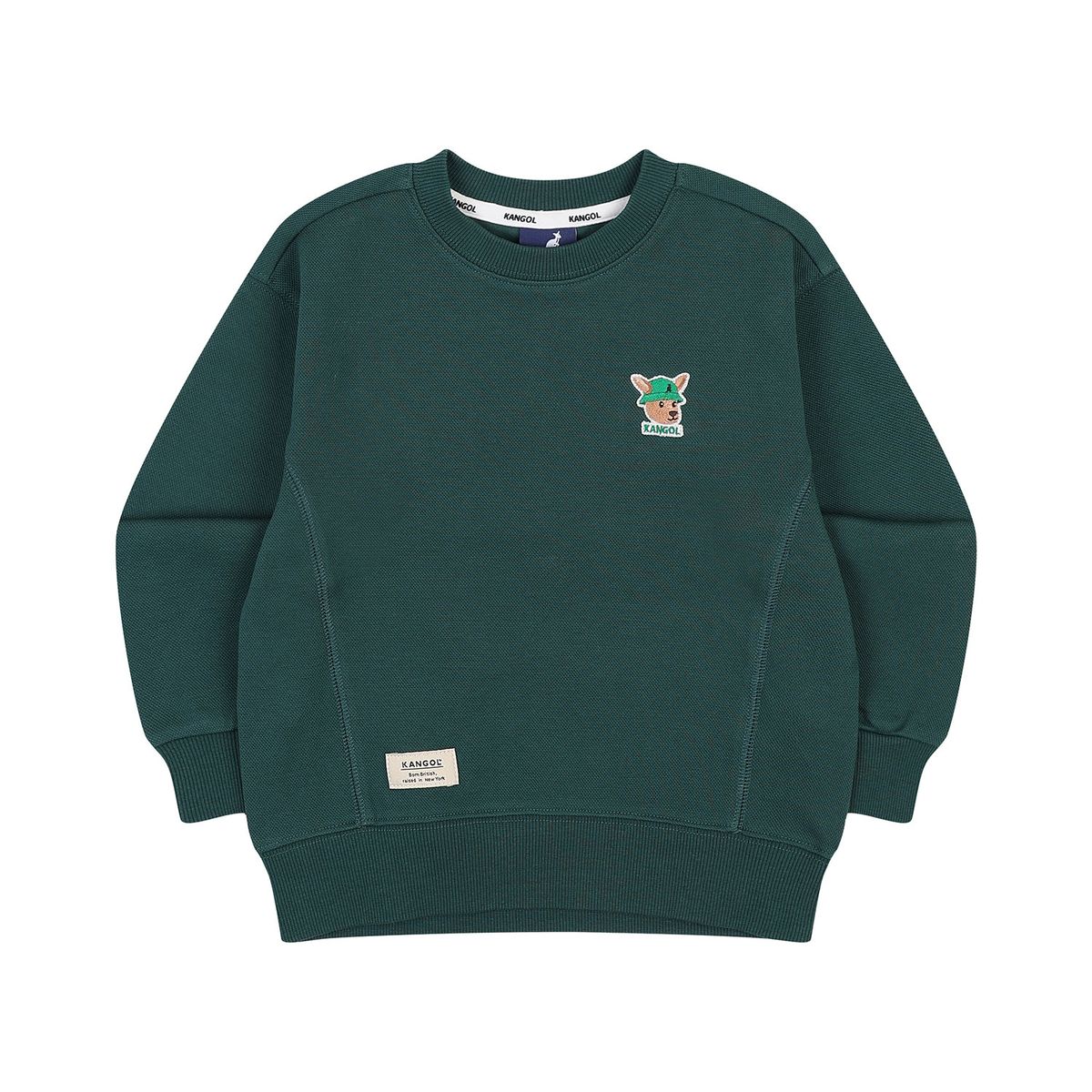 캉골키즈(KANGOL KIDS) 루 심볼 스웻셔츠 RA 0005 그린